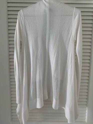 Calia by Carrie  Calia White Shawl Sweater