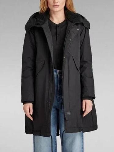 G-star Raw  Hooded Fishtail Parka Winter Coat Jacket Black XL