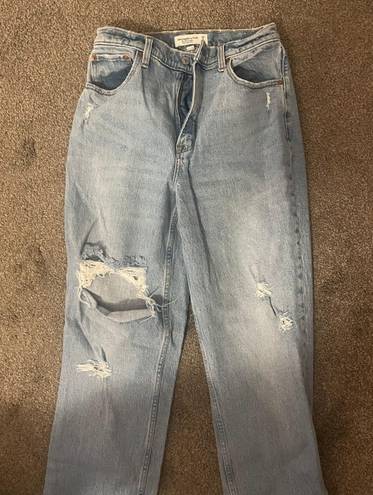 Abercrombie & Fitch Curve Love 90s Straight Ultra High Rise Jeans