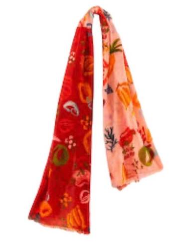 Farm Rio  Mixed Fruits Ocean Scarf