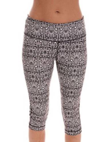 90 Degrees by Reflex Sale 3/$20 |  Gray Snake Print Capri Pants