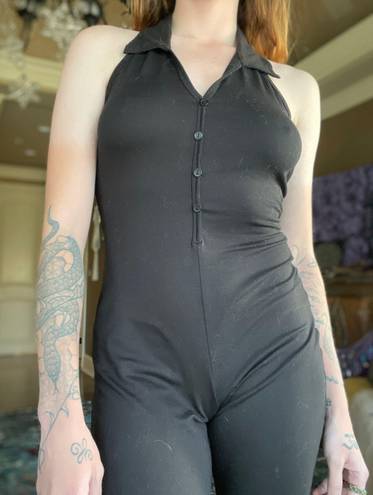 One Piece Black Jumpsuit Medium