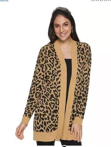 Apt. 9 ® Cheetah Print Cardigan size Large