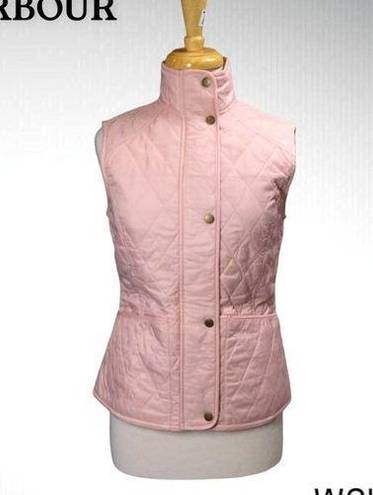 Barbour  Summer Liddesdale Quilted Gilet in Carnation Pink Size 4