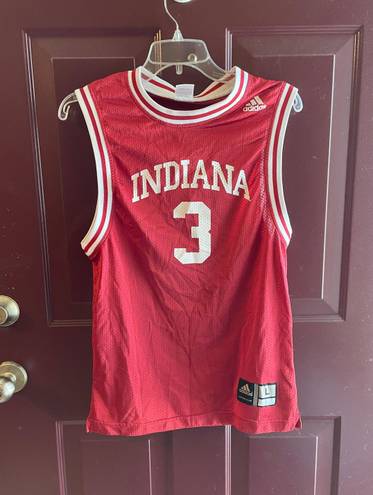 Adidas IU Indiana University Basketball Jersey Red And White Size Small