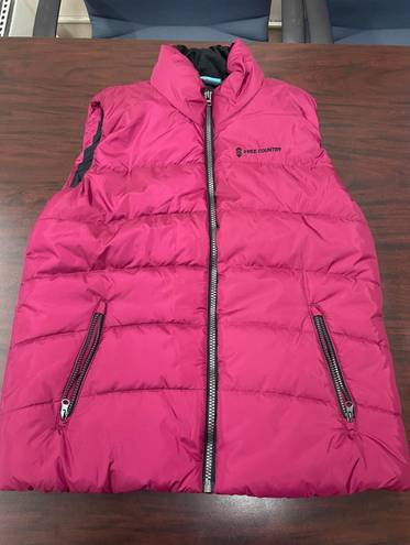 Free Country Zip Up Fuchsia Puffer Vest Size X-Large