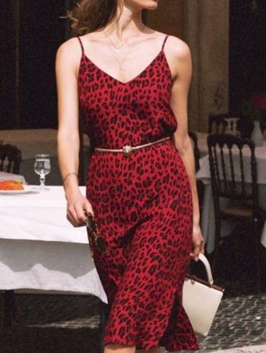 Rails  Yara Red Leopard Slip Dress