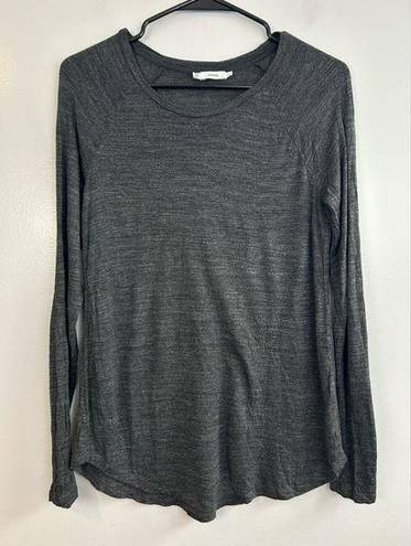 Vince  Long Sleeve Grey Lightweight Top/T-shirt Size Small