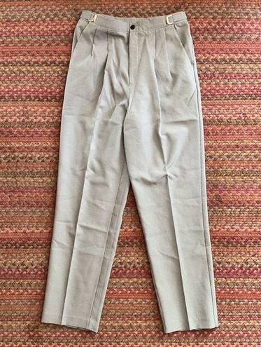 Liz Baker VTG  HOUNDSTOOTH ADJUSTABLE BELT TROUSERS