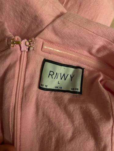 RUNAWAY THE LABEL pink mini dress