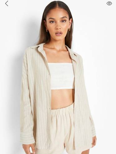 Boohoo Button Down Top