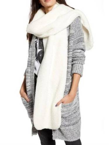 Treasure & Bond NWT  Faux Shearling Stole Long Scarf Cream Color ~