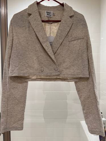 Princess Polly NWT  Krister Cropped Blazer Grey