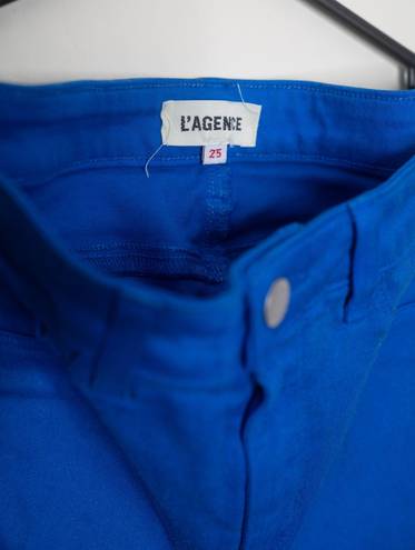 L'AGENCE L’AGENCE Marguerite Coated High Rise Skinny Jeans in Blue - Size 25 NWOT