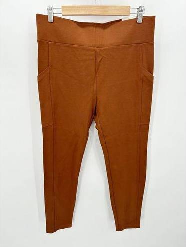 Lou & grey  Leggings Women LARGE NWT Burnt Orange Ponte Pull On Stretch