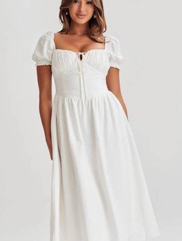 Meshki  corset white cotton dress