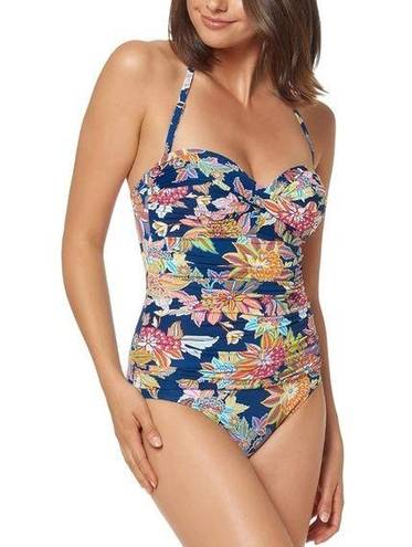 Bleu Rod Beattie  Women's Convertible Strapless One-Piece Swimsuit Size 12