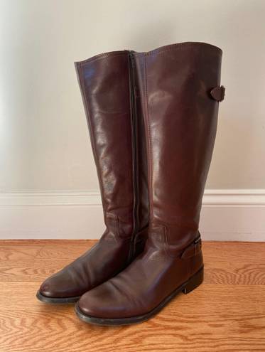 Garnet Hill Brown Leather Riding Boots