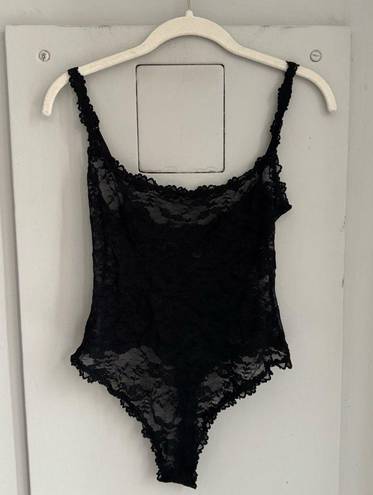 Skims Stretch-lace Bodysuit in Black