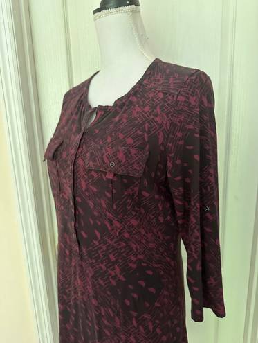 Patagonia Woman's Burgundy Organic Cotton Dress, Sz M.