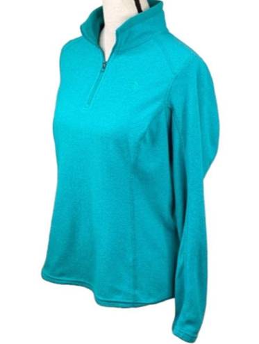 The North Face  Teal Fleece 1/4 Zip Pullover Top ~ Jacket ~ Women's Size LARGE