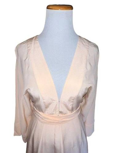 Yumi Kim $238  Tokyo Night Kimono Silk Dress in Blush Pink Women Size Small New