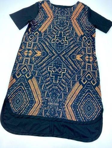 Boohoo  Multicolor HiLo Boho Aztec Tribal Print Size 8