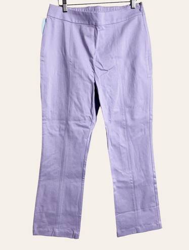 Hill House  Lavender Purple Claire Mid Rise Straight Leg Pants Size L