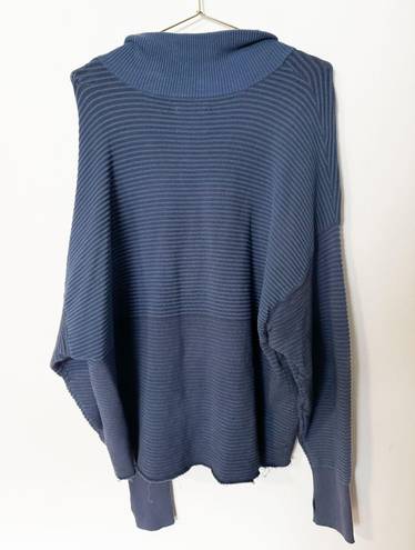 Aerie blue quarter zip sweater