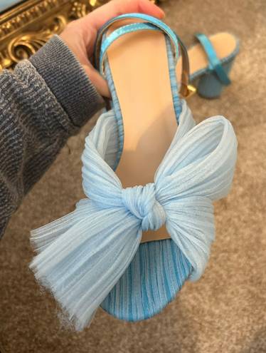 Blue Bow Heels Size 6.5