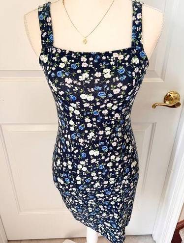 Hollister  BODYCON NAVY FLORAL SUNDRESS