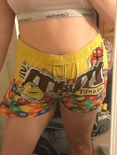 M&M's Size Large L Halloween Boxer Shorts Boxers Underwear Yellow Red NWT