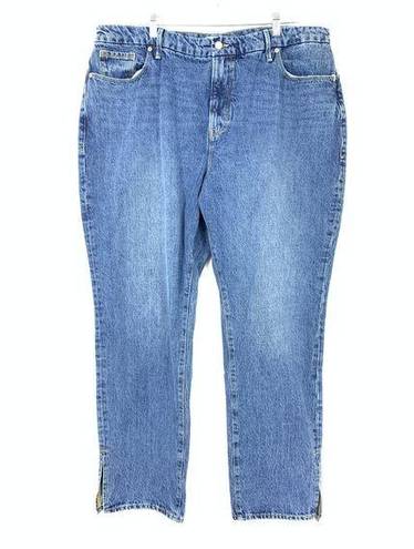 Good American  Women's Size 18 Good Boy High Waist Boyfriend Denim Jeans Blue