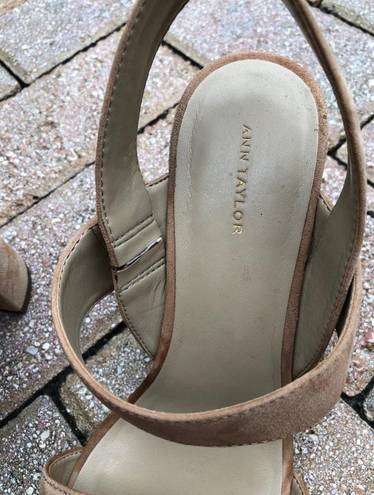 Ann Taylor strappy high heel sandals, 8.5