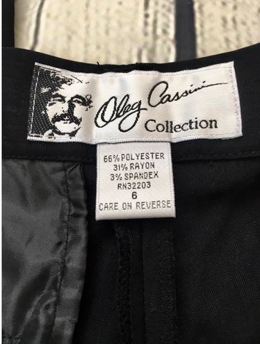 Oleg Cassini Collection Black Dress Pants