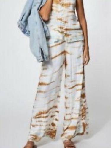 Young Fabulous and Broke YF&B Wide Split Leg Tie Dye Pants