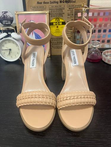 Steve Madden Nude Block Heels