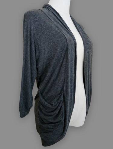 Zenana Outfitters Grey Open Front Cardigan, Women's S