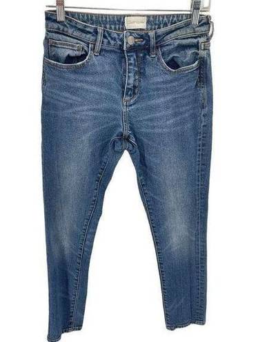 Gilded Intent  Womens High Rise Skinny Jeans Distressed Stretch Blue Size 27x30