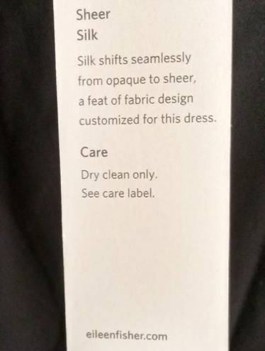 Eileen Fisher  black silk Dress