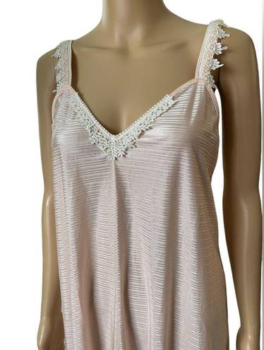 Petra Fashions  Vintage 80s Pink Elegant Lingerie Intimates Peignoir Slip Dress