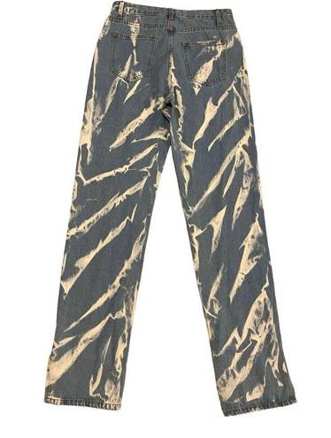 LIONESS Nwt  Alabama Jeans Tie Dye Denim Designer