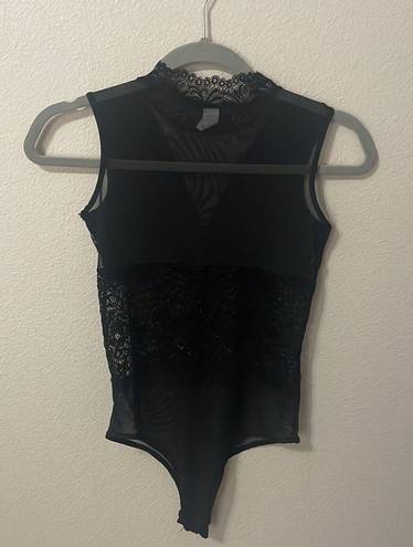 Aura black lace bodysuit