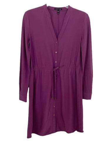 Eileen Fisher  Drawstring Shirtdress In Curan XXS