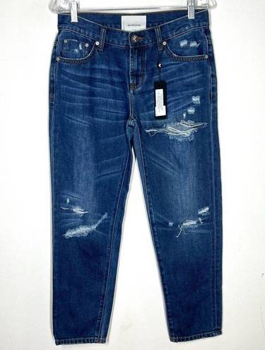 One Teaspoon NEW  Distressed Cropped Boyfriend Jeans Sz 26