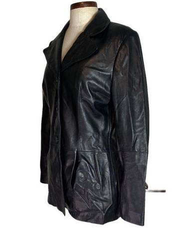 BP . Y2k leather jacket