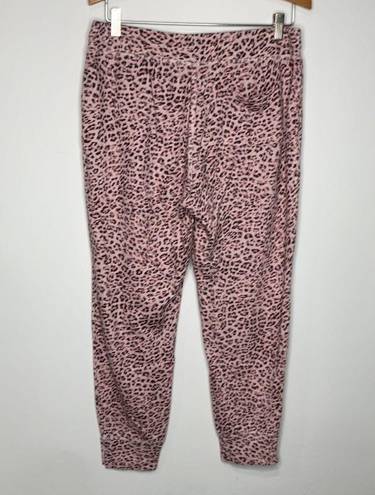 n: philanthropy pink leopard print jogger set size medium