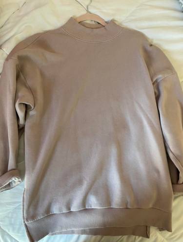 American Eagle Outfitters Oversized Mock Neck Sweater Purple