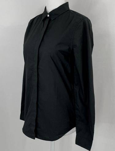 Everlane New  Cotton Poplin Button Down Shirt Black Size XS