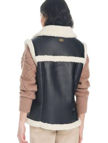 Koolaburra by Ugg Faux Leather and Sherpa Vest